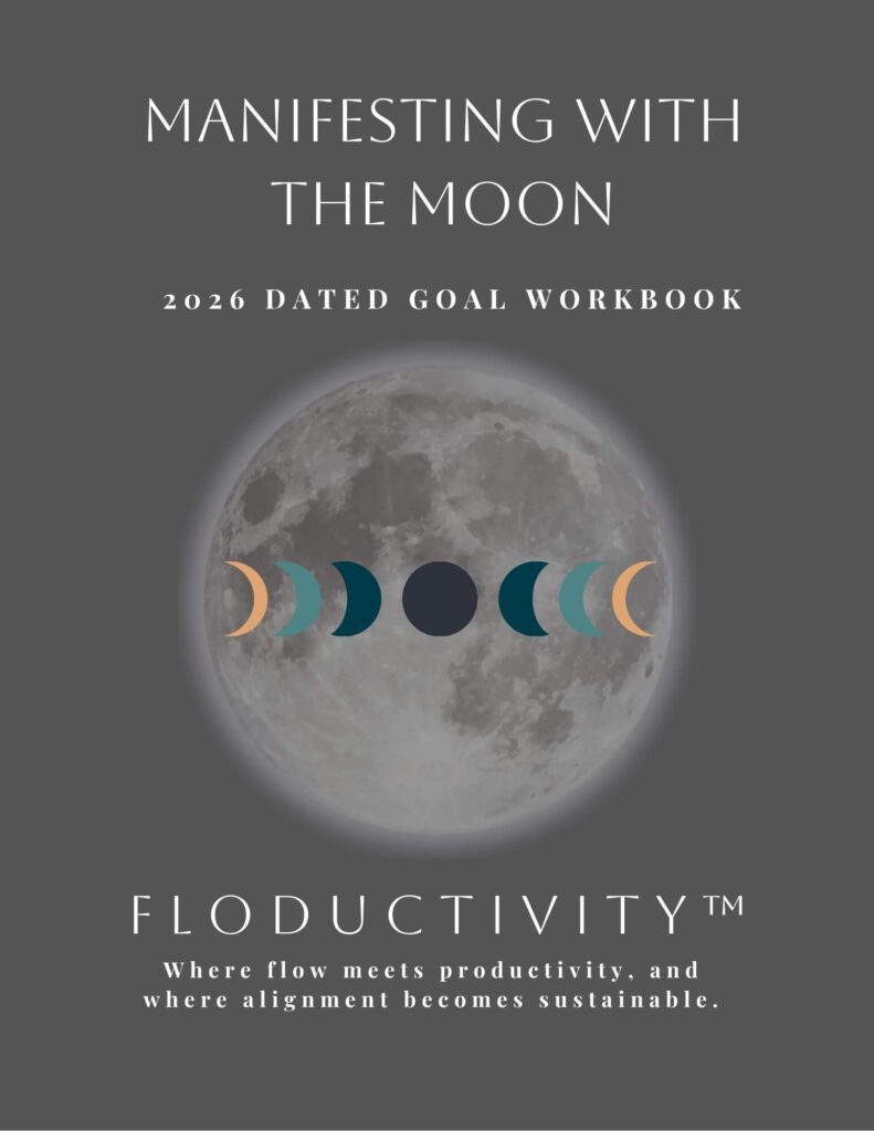 Manifesting with the moon cover mockup