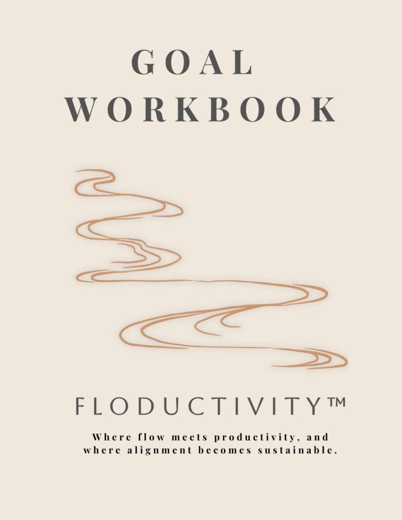Undated Goal Workbook mockup
