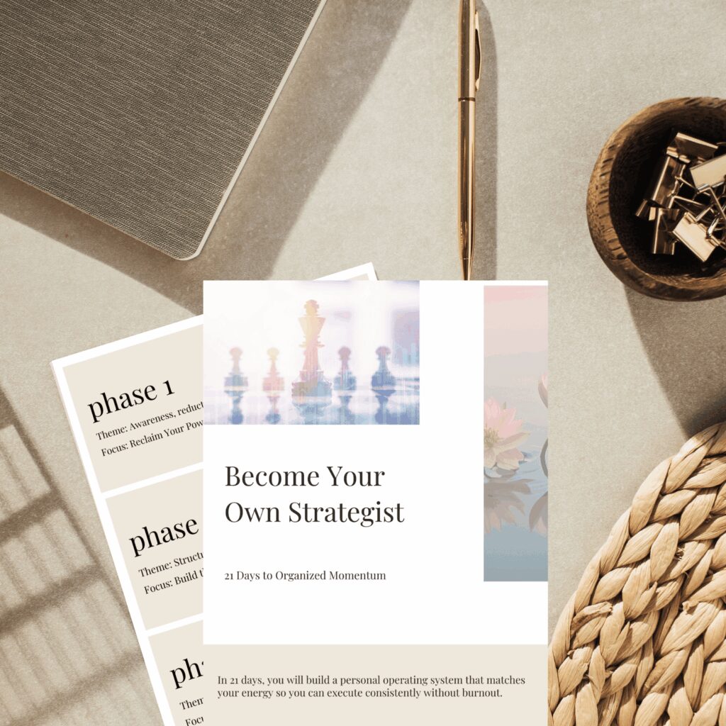 21 Days to Organized Momentum Workbook